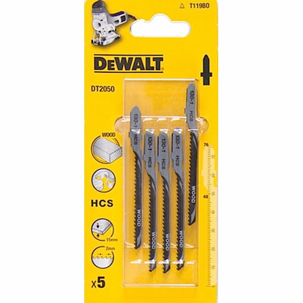 Dewalt List do skládačky typ T HCS76x48mm rozteč 2mm 5ks....