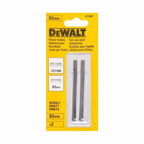 Dewalt HSS nože 82mm pro hoblíky DW677/687 (DT3905-QZ)