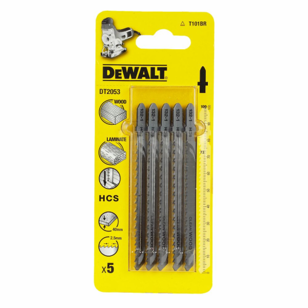 Dewalt List do skládačky typ T HCS100x73mm rozteč 2,5mm 5...
