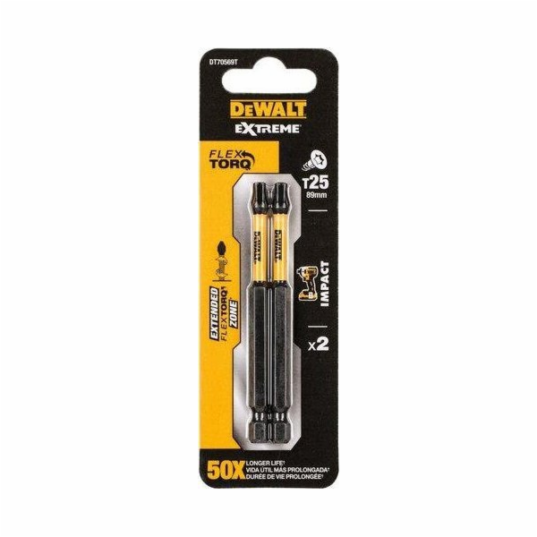 Dewalt DEWALT IMPACT TIP. TORX T25x89mm /2ks.