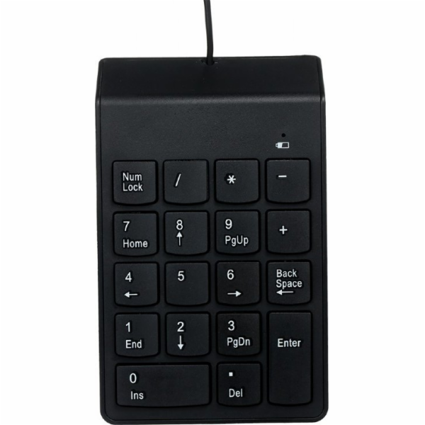 GEMBIRD numerická klávesnice KPD-U-03, USB, černá
