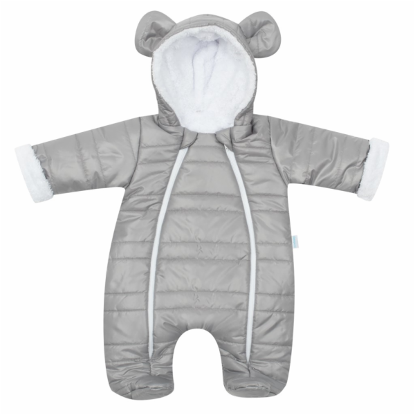 Zimní kojenecká kombinéza s kapucí a oušky New Baby Pumi ...
