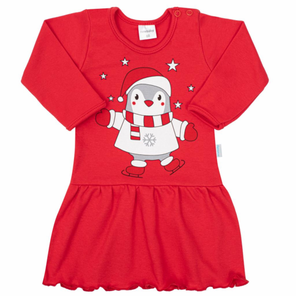 Kojenecké bavlněné šatičky s čelenkou New Baby Winter Pen...