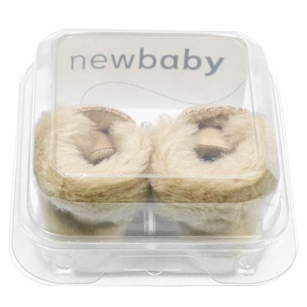 Kojenecké zimní semiškové capáčky New Baby 0-3 m světlo h...