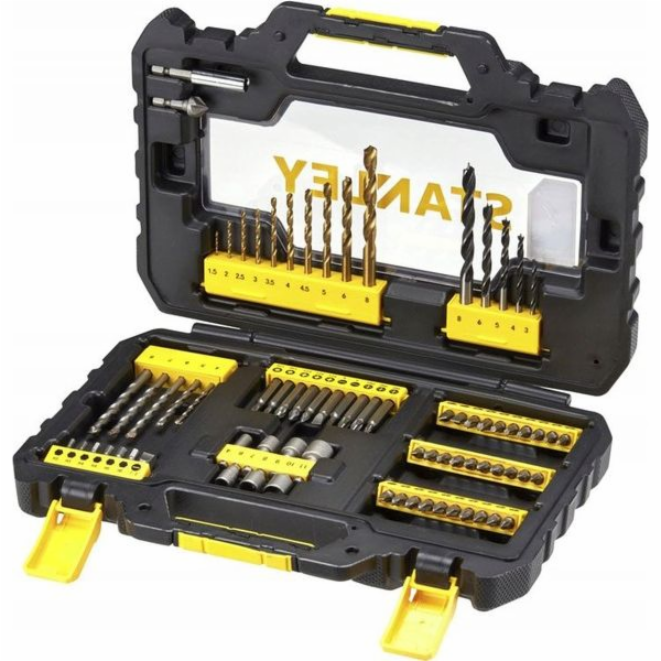Stanley sada 76 kusů tipů+vrtáky+přílohy (STA88544-XJ)