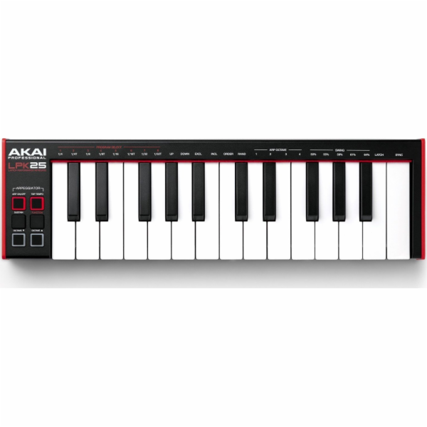 AKAI LPK 25 MKII - USB/MIDI Miniaturní ovládací klávesnice