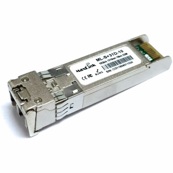MaxLink 10G SFP+ optický modul, SM, 1310nm, 10km, 2x LC k...