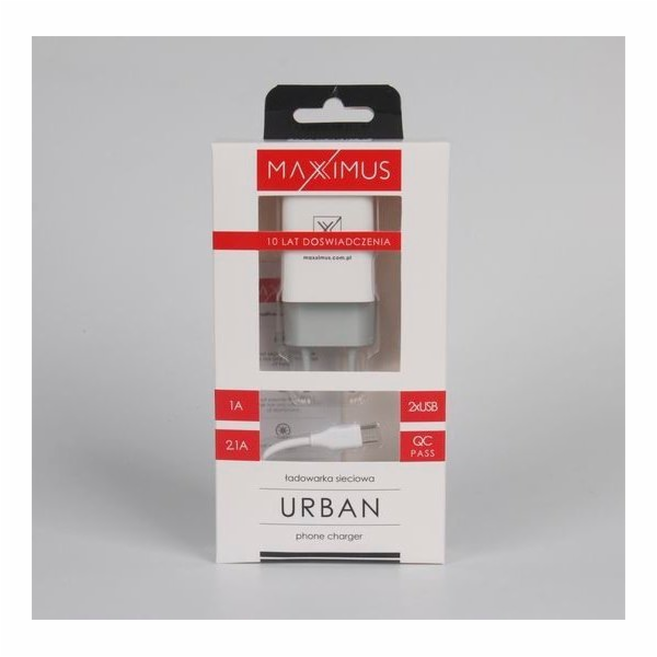 Objednávka nabíječky Maxximus síť. Maxximus Urban 2.1A mi...