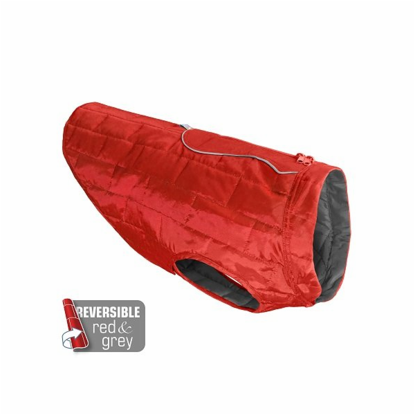 Kurgo® Loft Nepromokavá bunda pro psy Chili Red/Charcoal XL