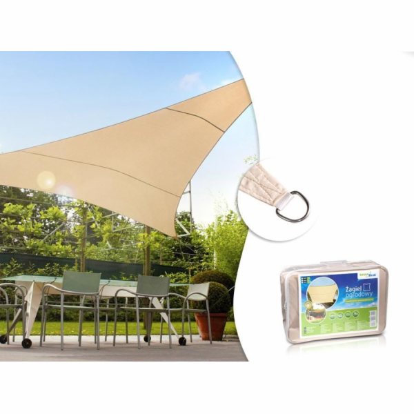UV GB500 zahradní plachta, 3,6 m, krémový trojúhelník