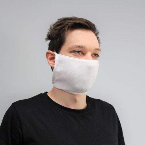 Omega opakovaně použitelná maska bílá 100% bavlna