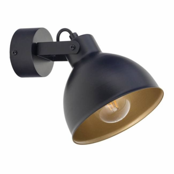 Nástěnná lampa Mars 1-bod E27 černá / zlatá