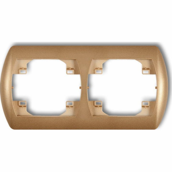Karlik TREND Horizontální dvourámeček, hnědá metalíza 9RH-2