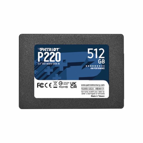 SSD disk Patriot P220 2,5" 128GB, SATA III