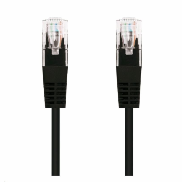 C-Tech CB-PP5-025BK patch, Cat5e, UTP, 0,25m, černý C-TEC...