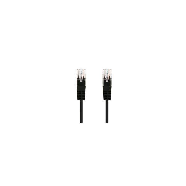 C-TECH kabel patchcord Cat5e, UTP, černý, 1m