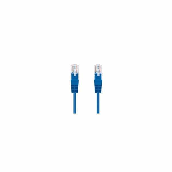 C-TECH kabel patchcord Cat5e, UTP, modrý, 0,5m