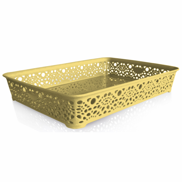 Košík MONAKO 6x36x27 cm krémový