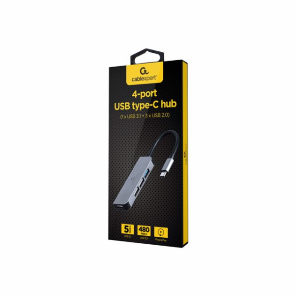 GEMBIRD 4-port USB type-C hub 1 x USB 3.1 + 3 x USB 2.0