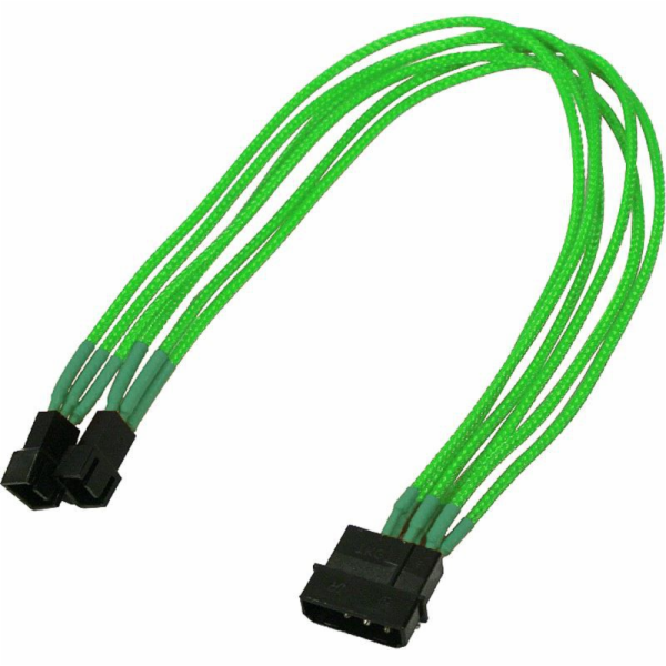 Nanoxia Molex – 3kolíkový x2, 0,3 m, zelený (NX42A30NG)