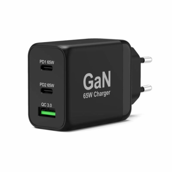 PORT CONNECT Síťová nabíječka pro USB-C a  USB-A, 65 W, č...