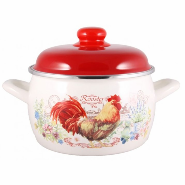 Hrnec KOHOUT 3 l/18 cm smalt s poklicí
