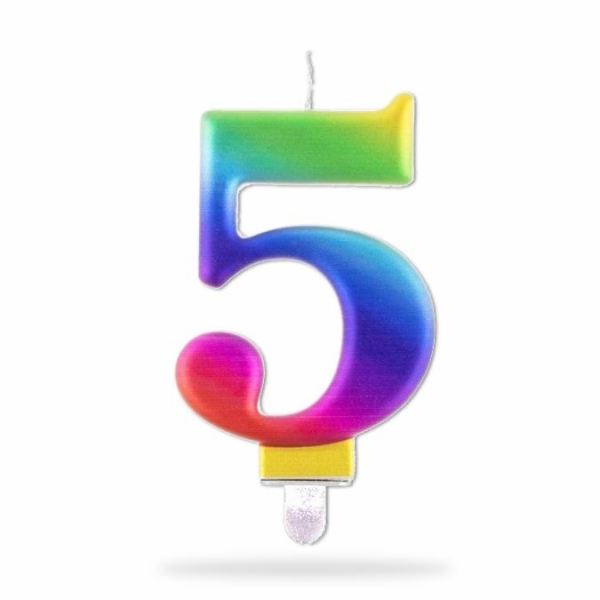 Svíčka narozeninová zapichovací číslo 5