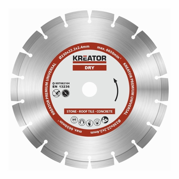 Kreator KRT082104 - Diamantový kotouč segmentový 230mm PR...