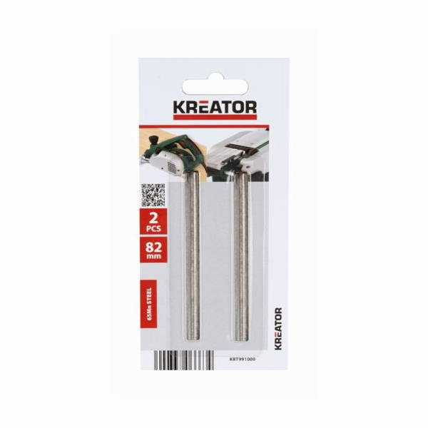 Kreator KRT991000 - 2 ks náhradních nožů pro hoblíky 82mm