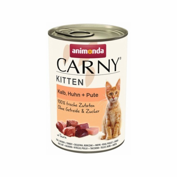 Animonda ANIMONDA Carny Kitten příchuť: hovězí, telecí a ...