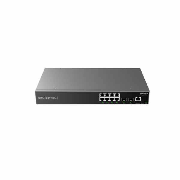 Grandstream GWN7801 L2+ Managed Network Switch 8x 1Gb RJ4...