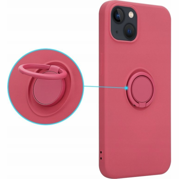 OEM pouzdro Silicon Ring pro iPhone XR, světle červené