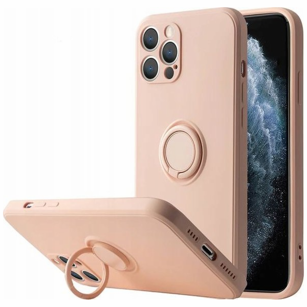 OEM pouzdro se silikonovým prstenem pro Iphone 13 PRO růžové