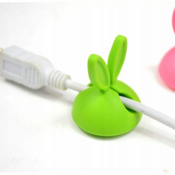 Organizér OEM KABEL ORGANIZÁTOR SADA 4, ZELENÁ / ZELENÁ