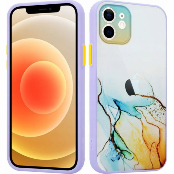 Maxximus MX Aquarelle iPhone XS Max žluto-modrá / žlutá navy