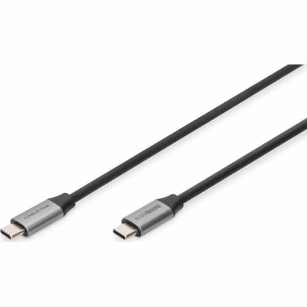 USB 3.0 60W/5Gbps připojení USB C/USB C M/M 1M BLACK