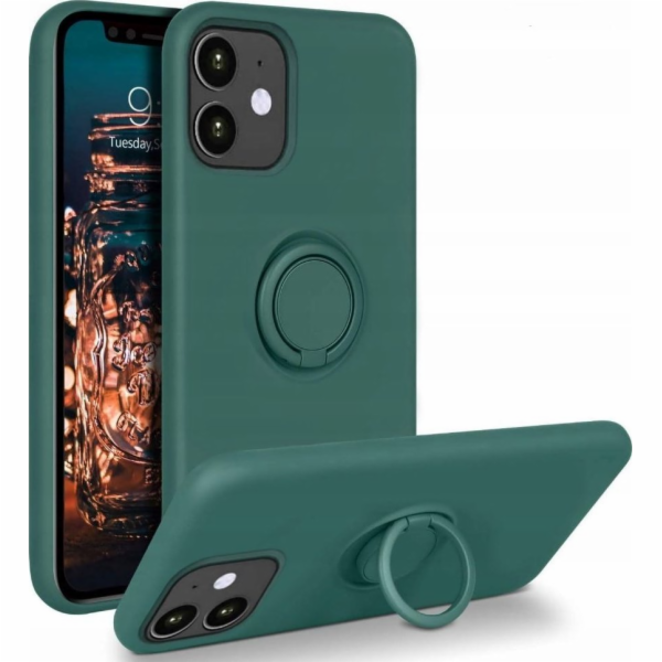 OEM pouzdro se silikonovým prstenem pro iPhone 11 zelené