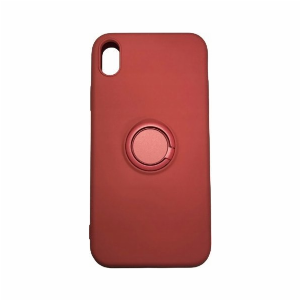 OEM pouzdro Silicon Ring Case pro iPhone X/XS světle červené