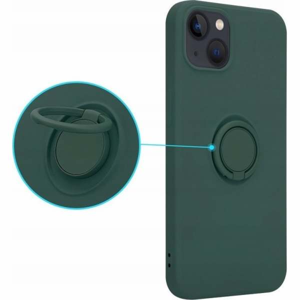 OEM pouzdro se silikonovým prstenem pro Samsung A12 zelené