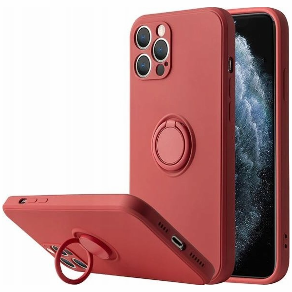 OEM pouzdro Silicon Ring pro Iphone 11 PRO, světle červené
