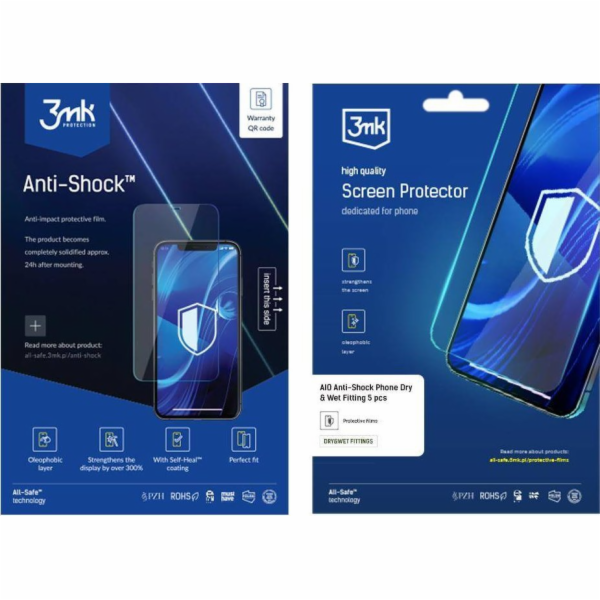 3mk All-Safe - AIO fólie Anti-shock Dry & Wet Fitting Pho...