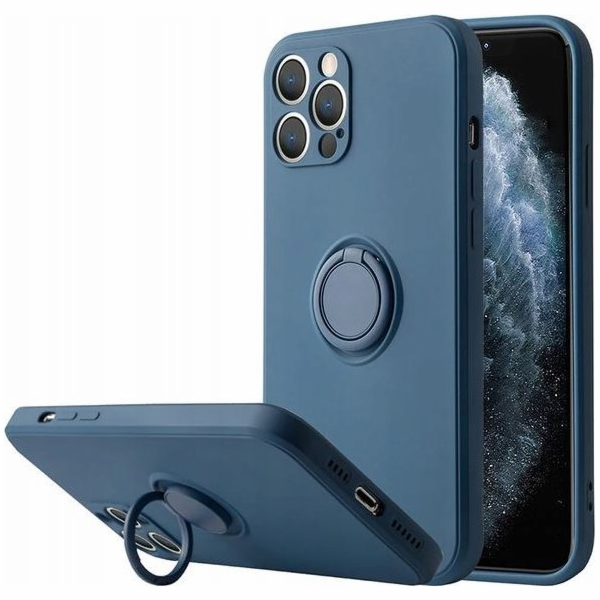 OEM pouzdro se silikonovým prstenem pro iPhone 11 PRO modré