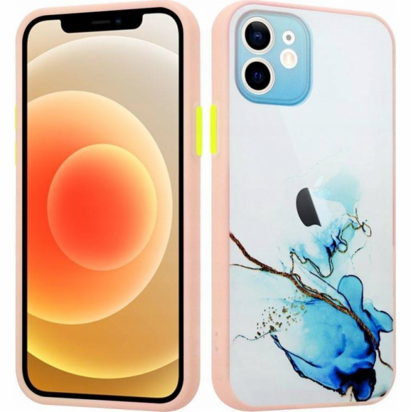 Maxximus MX AQUARELLE IPHONE X/XS MODRO-BÍLÁ / NAVY-BÍLÁ