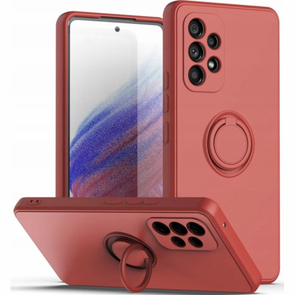 OEM pouzdro Silicon Ring pro Samsung A53 5G světle červené