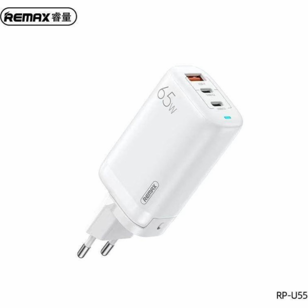 SÍŤ NABÍJEČKY Remax REMAX LIGIL GAN WHITE RP-U55 65W PD Q...