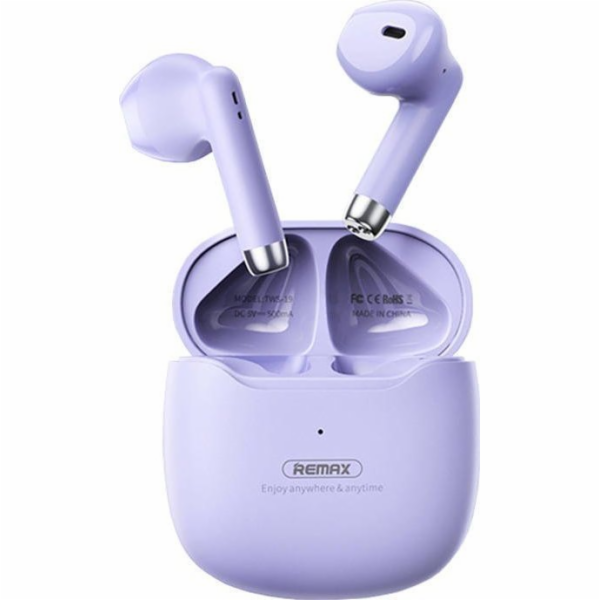 Sluchátka Remax REMAX TWS-19 bluetooth sluchátka FIALOVÁ