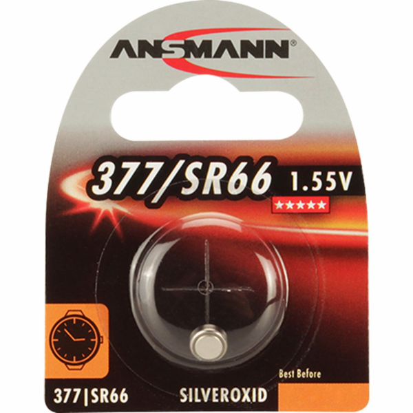 10x1 Ansmann 377 Silveroxid SR66 VPE Innenkarton