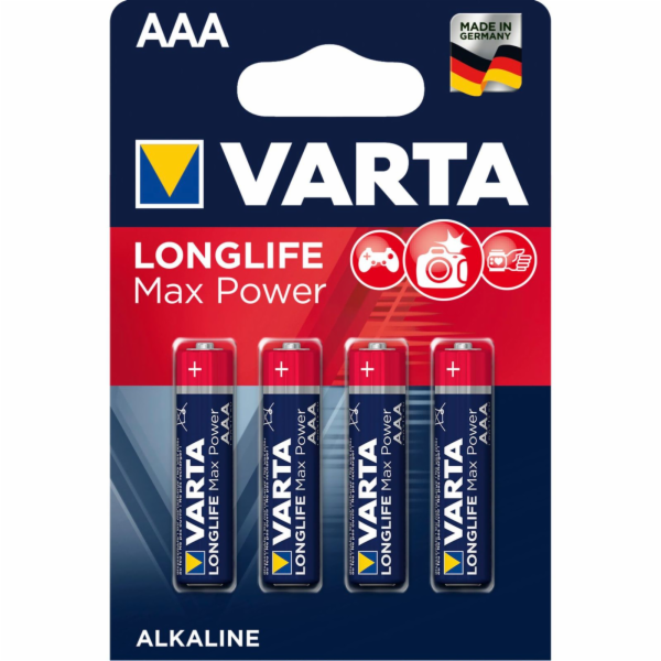 10x4 Varta Longlife Max Power Micro AAA LR 03 VPE Innenka...