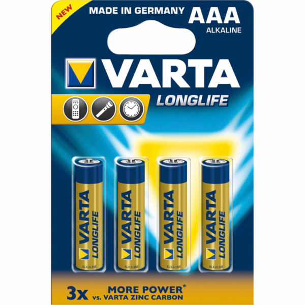 10x4 Varta Longlife Extra Micro AAA LR 03        VPE Inne...