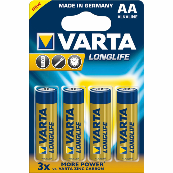 20x4 Varta Longlife Extra Mignon AA LR 6          VPE Inn...